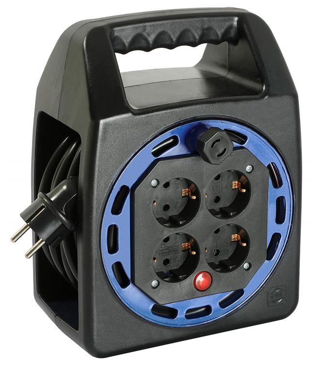 AS SCHWABE CABLE SHUTTER 4 sockets, IP20. 3x1.5mm / 15 m