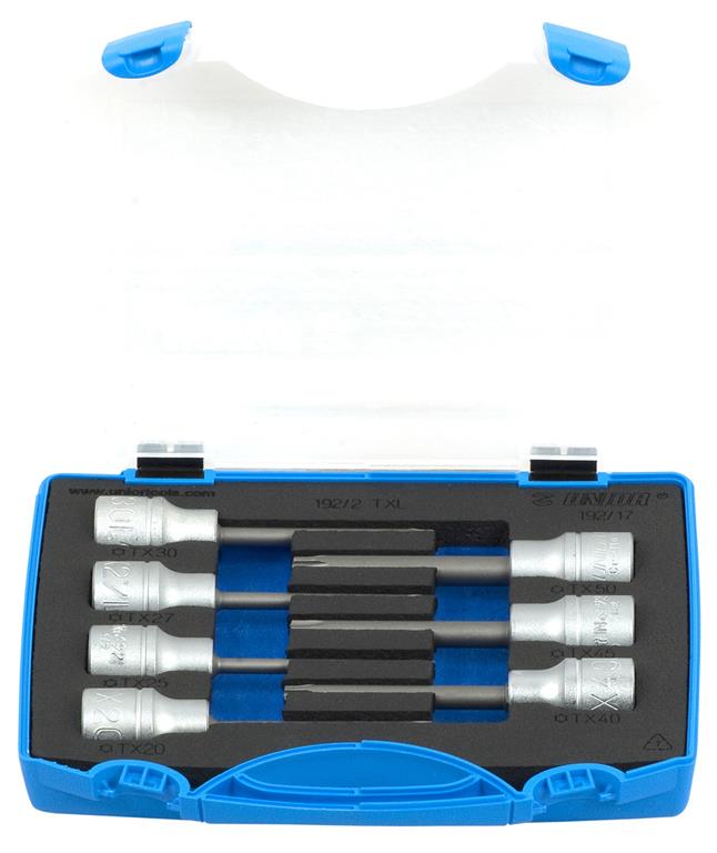 Unior nastavki vijačni TX 1/2" V pvc KASETI Art192/17 TX 20-TX 50 (619417)