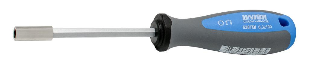 UNIOR ROČAJ TBI ZA VIJAČNE NASTAVKE 6,3 Art.638TBI6,3 6,3x210 mm (625356)