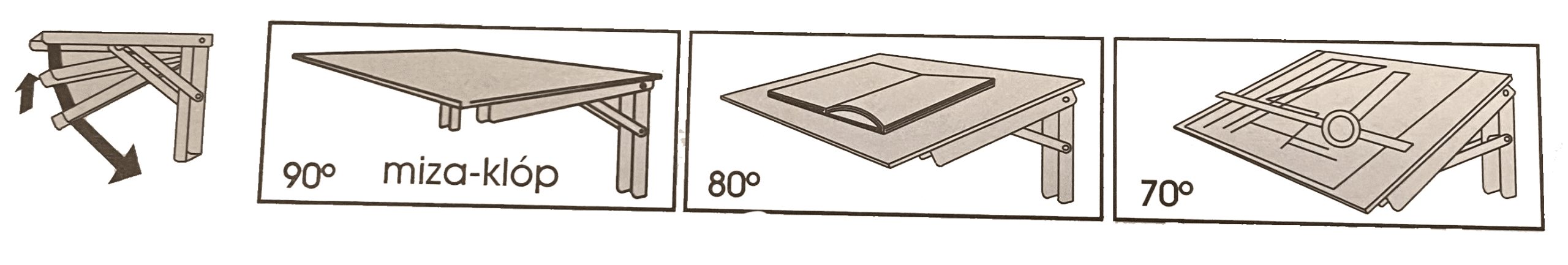 Gibljiva stenska konzola | Dolžina 40cm