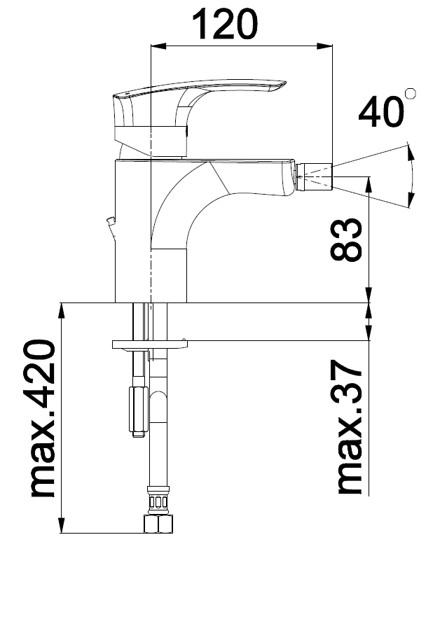 Unitas ARMATURA ZA BIDE Elite e50