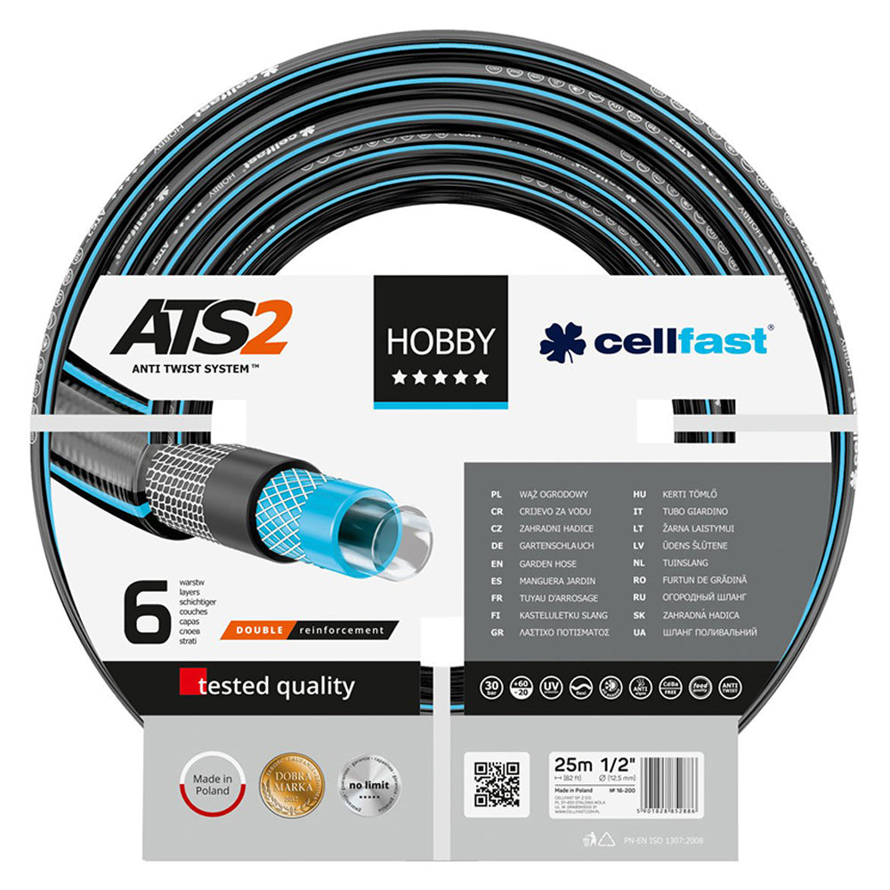 CELLFAST CEV ZA VODO HOBBY ATS2 Šestslojna. 1/2" - 25m/30bar