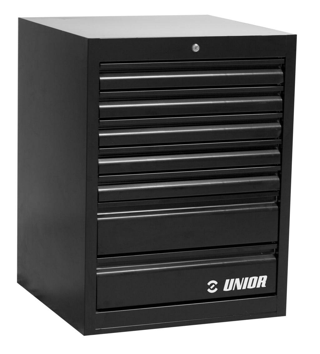 UNIOR PREDALNIK ŠIROKI 7 PREDALOV Art.990WD7-BLACK 663x650x870 mm (628585)
