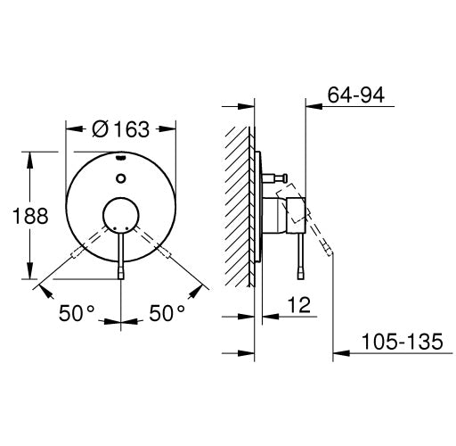 PIPA GROHE ESSENCE NEW POK.PLOŠČ K/T 19285 001