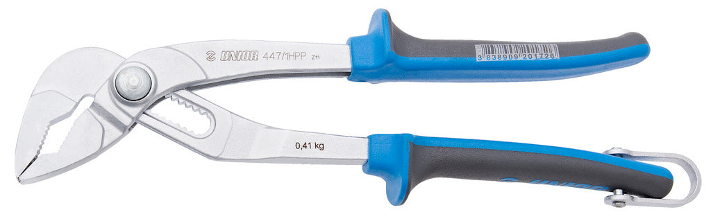 UNIOR KLEŠČE UNIVERZALNE Z GUMBOM Art.447/1HPP-H 240 mm (626343)