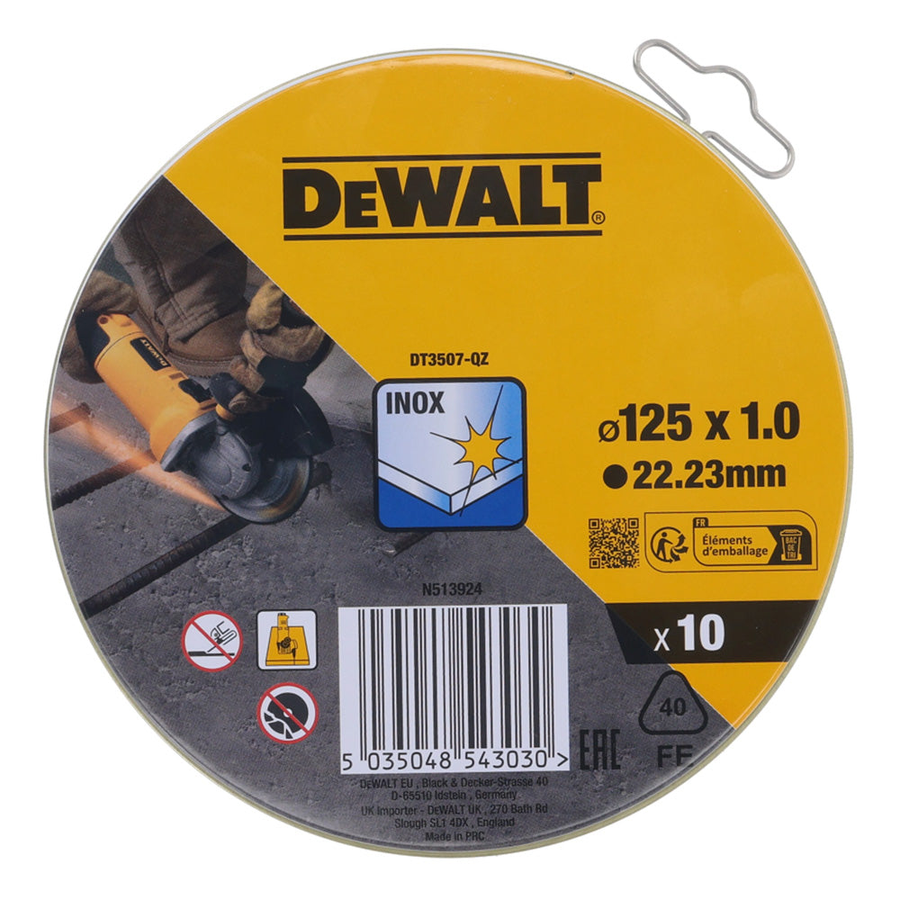 Plošča Rezalna Dewalt DT3507, 10 Kos. v Setu, Inox