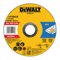 DEWALT PLOŠČA REZALNA DEWALT DT3506, 10 kos. v setu, inox. 115x1.0 mm, inox (DT3506)