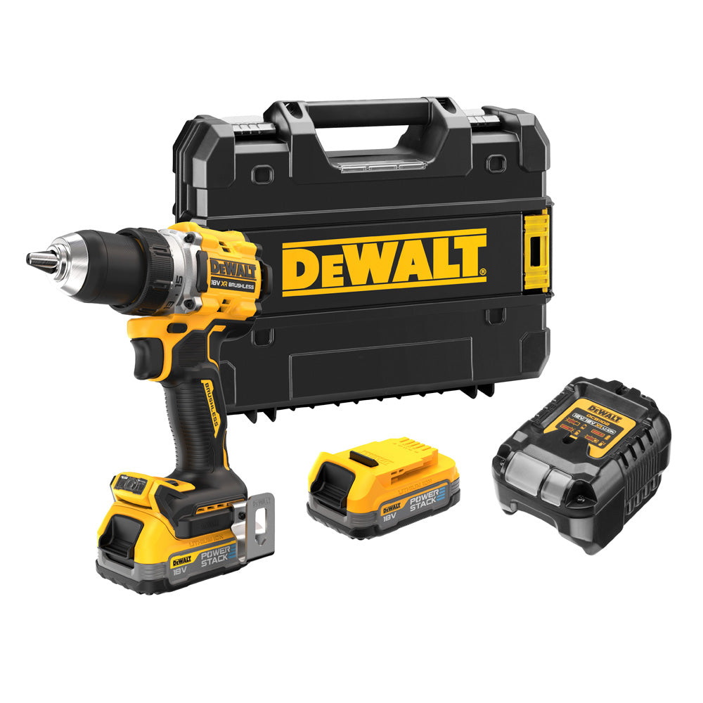 DEWALT VRTALNIK AKUMULATORSKI DEWALT DCD800E2T 18 V, 2 bater. in pol. 18 V, 90Nm, 2x1,7Ah POWERSTACK (DCD800E2T)