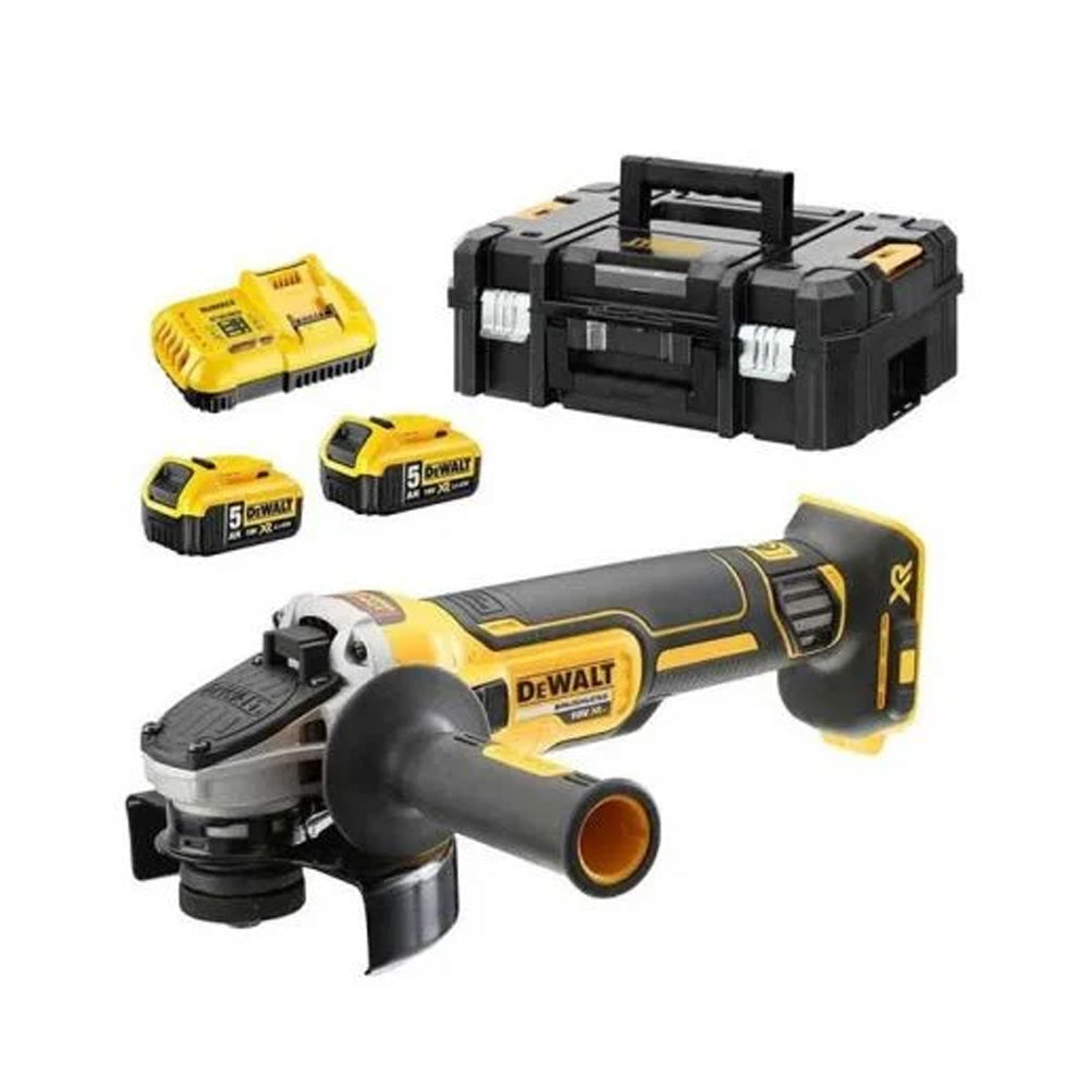 Brusilnik Kotni Akumulatorski Dewalt DCG405H2T 18 V, 2 Bater. in Pol