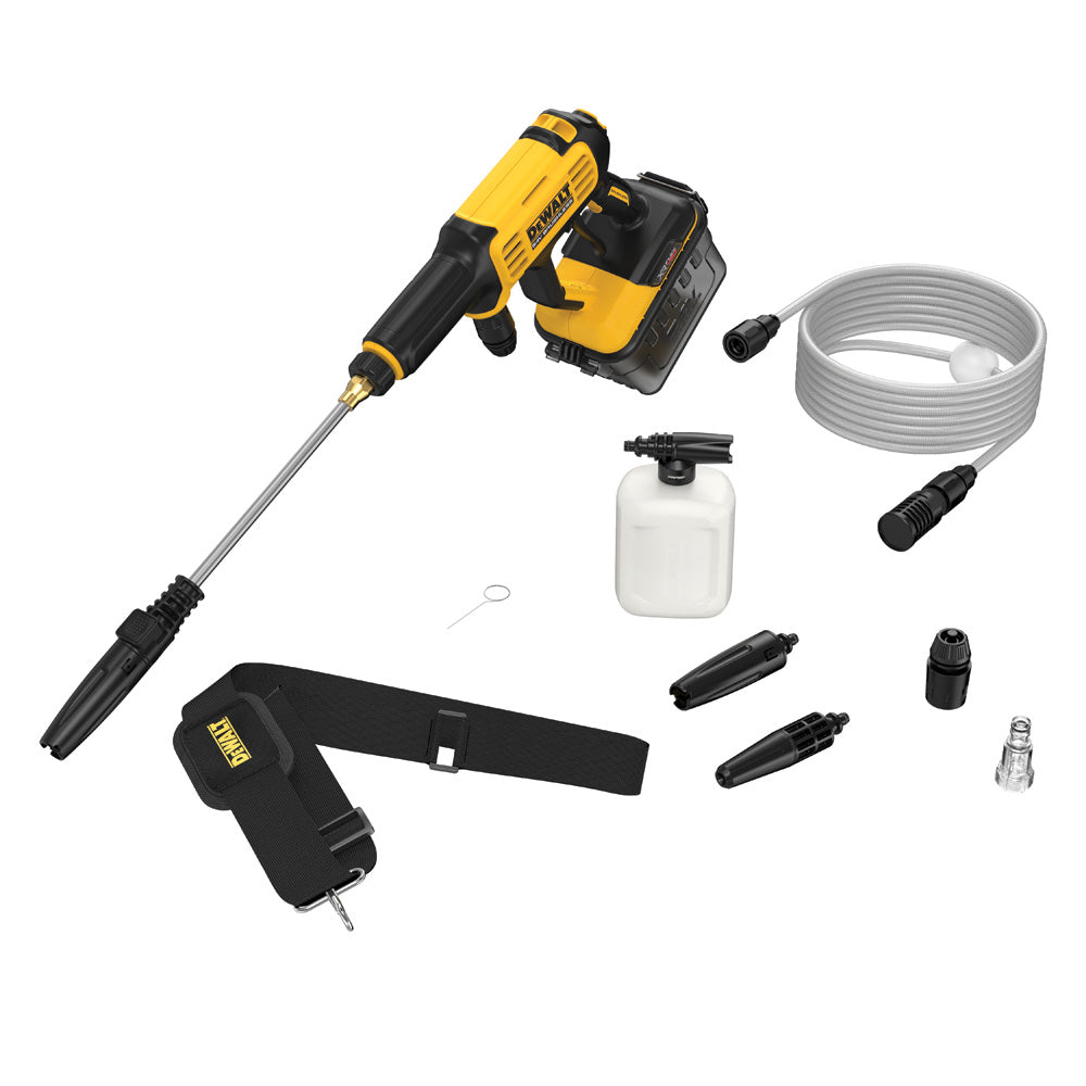 DEWALT ČISTILNIK VISOKOTLAČNI AKUMULATORSKI DEWALT DCMPW1000N 54 V, brez dod. opr. 54 V, 45-69 bar, 3,8 l/min (DCMPW1000N)
