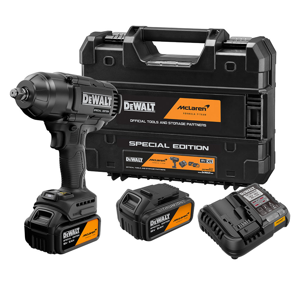 DEWALT VIJAČNIK UDARNI AKUMULATORSKI DEWALT DCF99MP2T 18 V MCLAREN. 1/2˝, 18V, 1898/1396Nm, 2x 5Ah (DCF99MP2T)