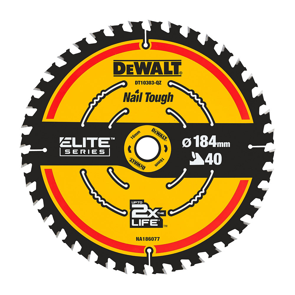DEWALT LIST ZA KROŽNO ŽAGO DEWALT DT10303 EXTREME. 184x16mm/40 zob/7000 RPM (DT10303)