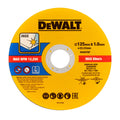 DEWALT PLOŠČA REZALNA - SET DEWALT DT20598, 50 kos. v vedru, inox. 125x1.0x22,2 mm, inox, 50 kos. (DT20598)