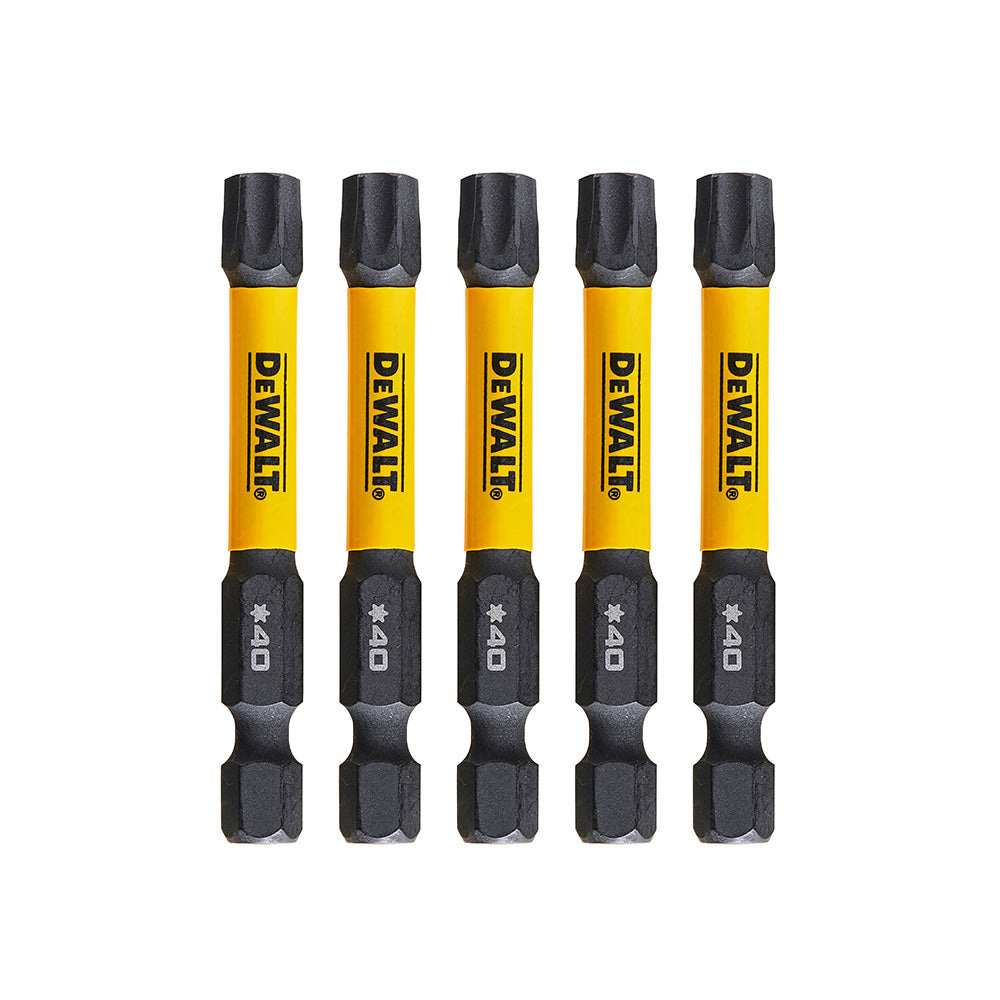 DEWALT NASTAVEK VIJAČNI TORX DEWALT EXTREME FLEXTORQ, 5 kos v setu. T40x57mm (DT7399T)