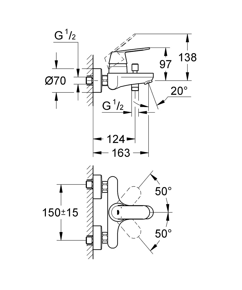 PIPA GROHE EUROSMART COSMO. ZA KAD 32831 000