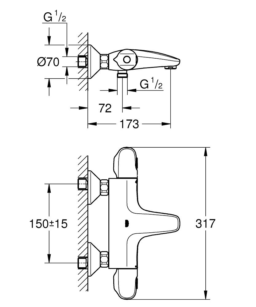 PIPA GROHE opuš GTM 1000 NEW ZA KAD 34155 003