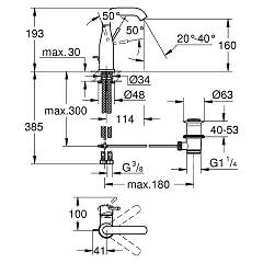 PIPA GROHE AL1 ESSENCE NEW UMIV.M-SIZE 23462