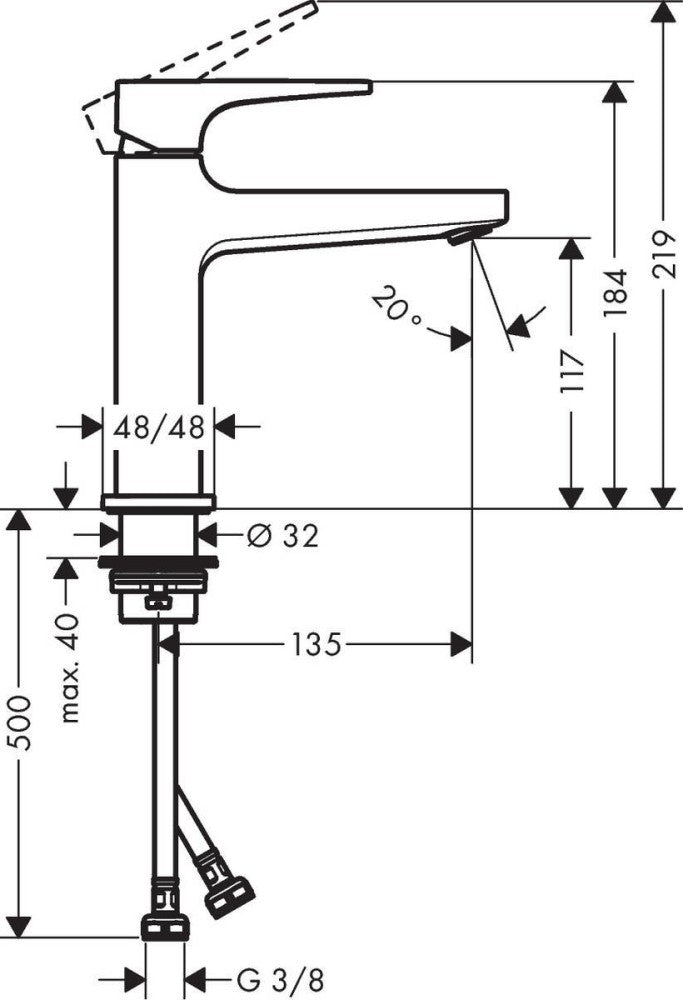 HANSGROHE PIPA METROPOL 110 32507670