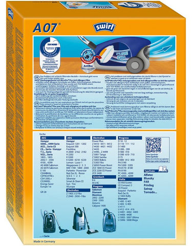 Swirl vrečke za sesalec A07