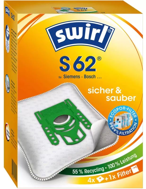 Swirl vrečke za sesalec S62