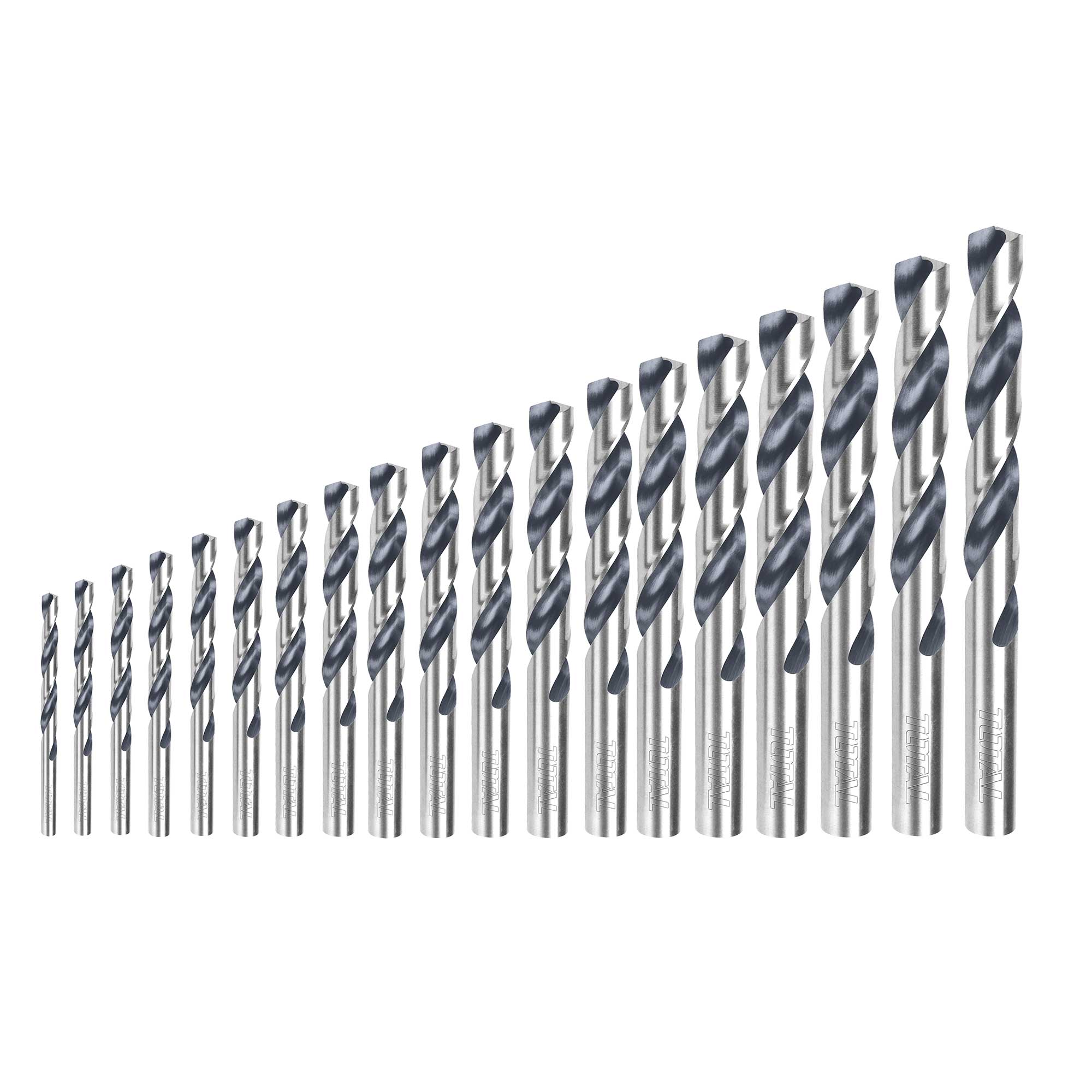 19-delni set spiralnih svedrov HSS 4341/ INDUSTRIAL (TACSD0195) TOTAL