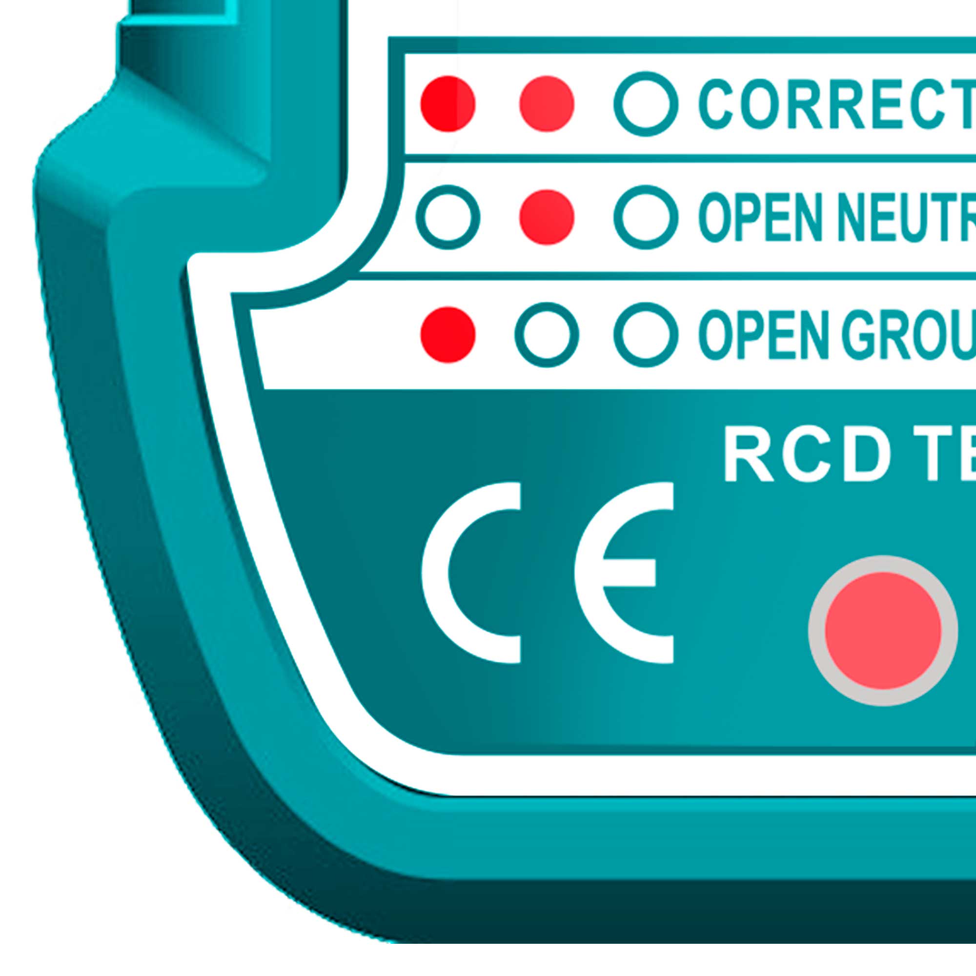 Tester vtičnic VDE / 30mA / LCD / INDUSTRIAL (TESST30011)
