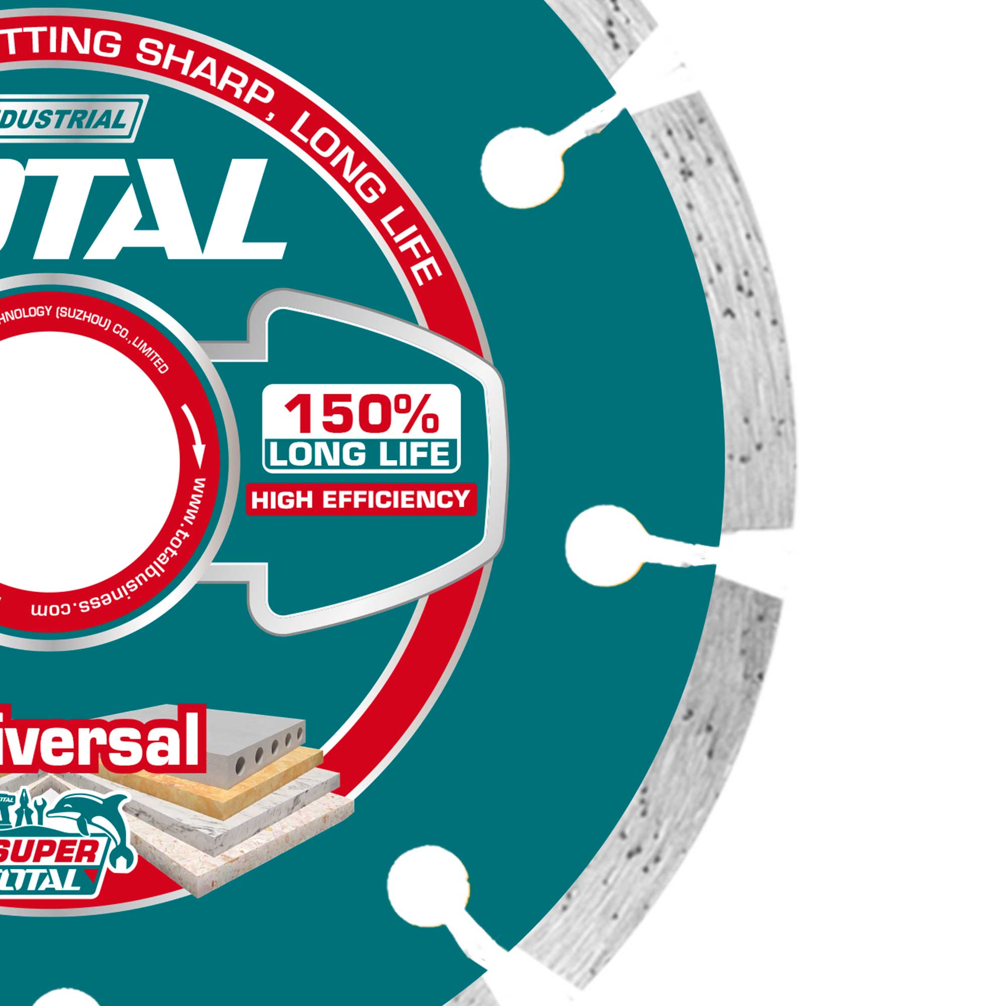 Diamantna rezalna plošča 125mm / INDUSTRIAL (TAC111254) TOTAL