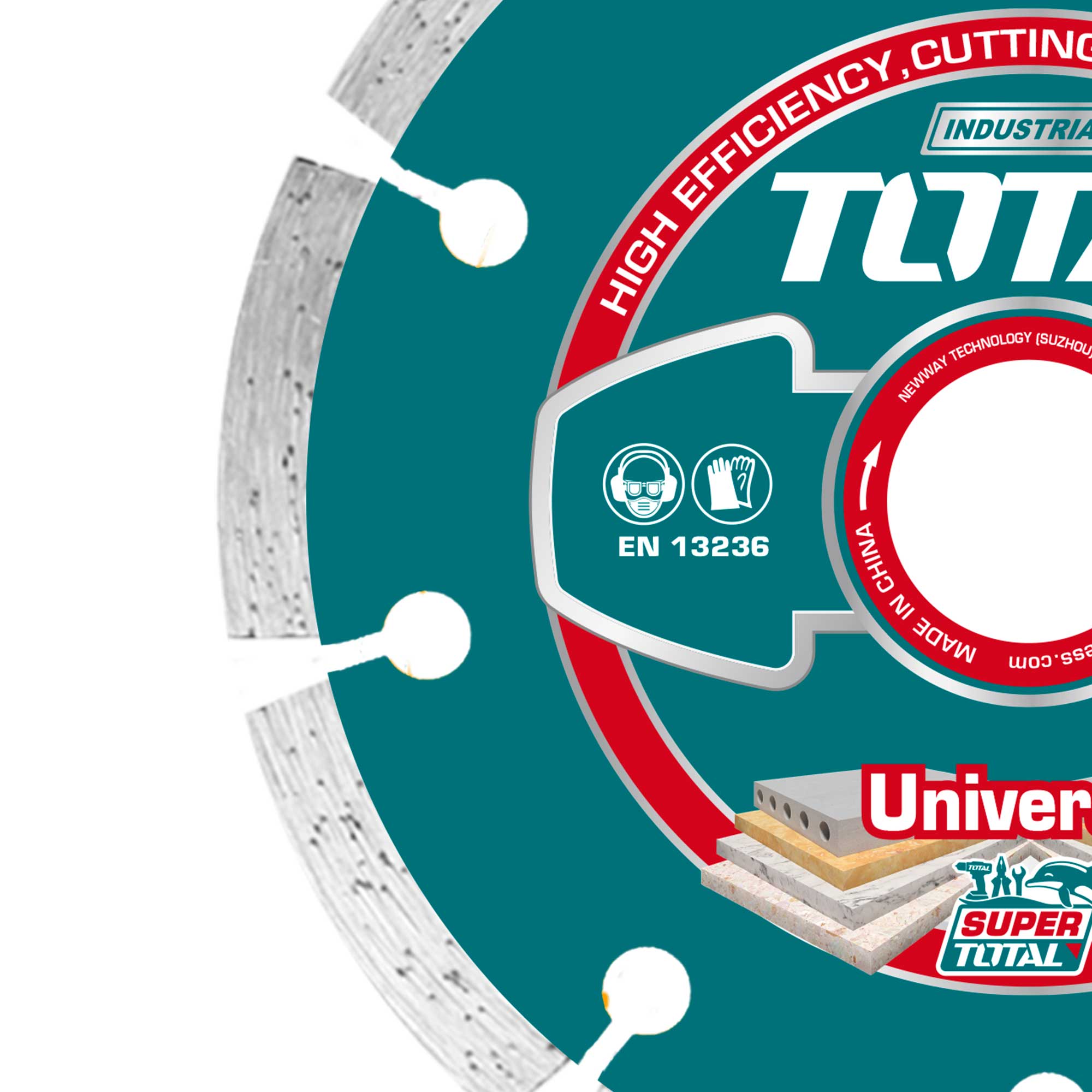 Diamantna rezalna plošča 125mm / INDUSTRIAL (TAC111254) TOTAL