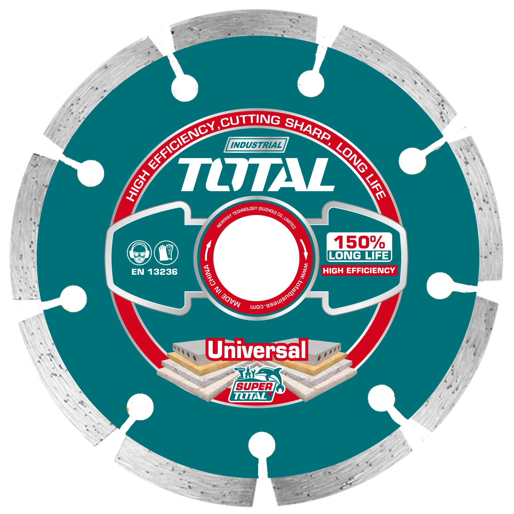 Diamantna rezalna plošča 125mm / INDUSTRIAL (TAC111254) TOTAL