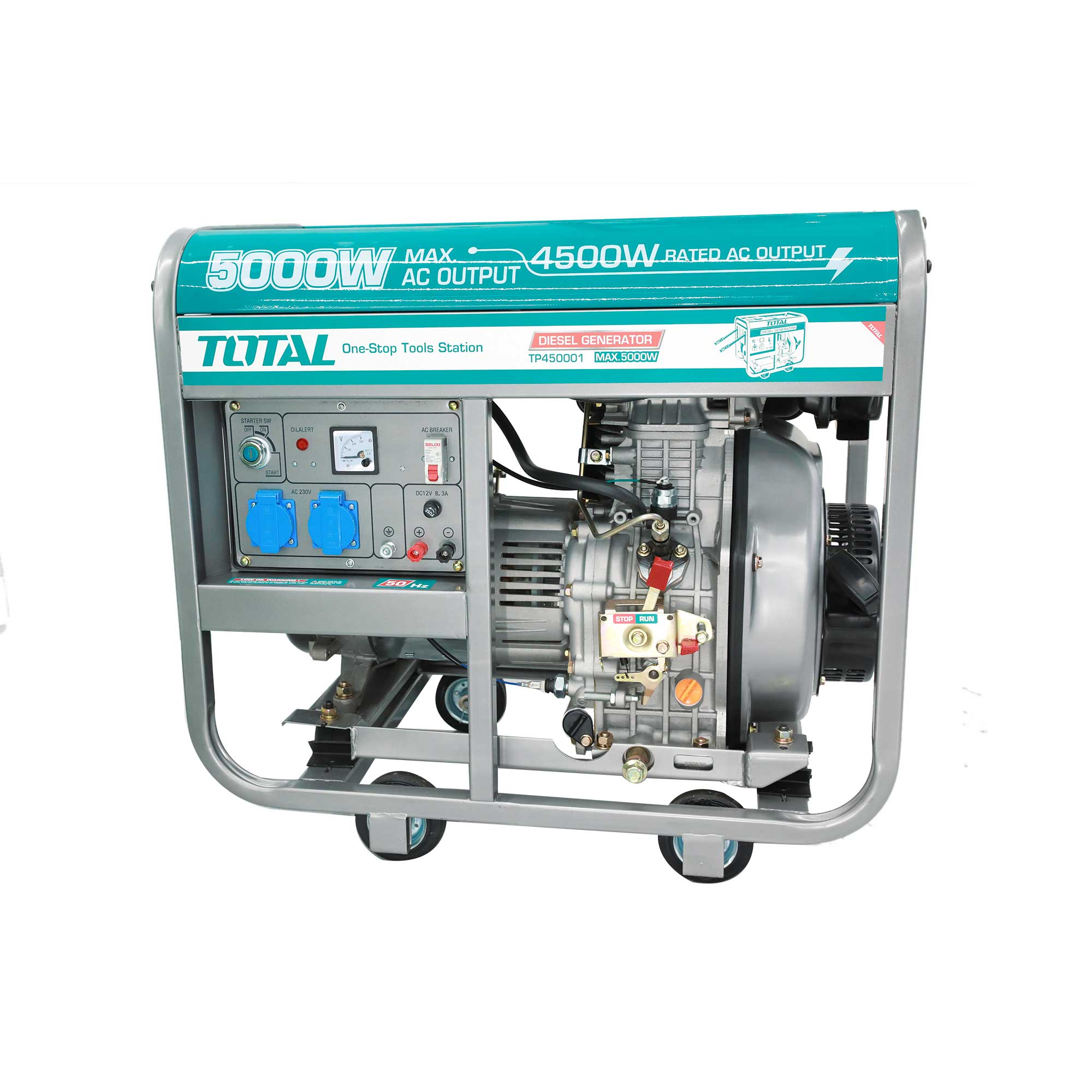 Dizelski generator 5kW, 220V / 15L/9hp/3000rpm (TP450001)