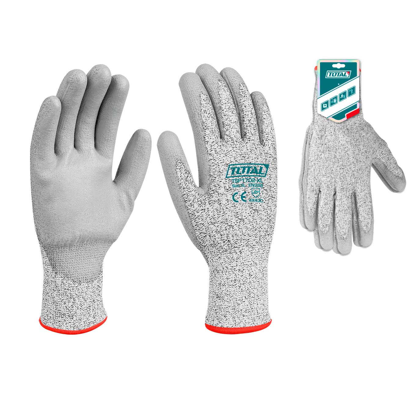 Rokavice proti urezninam 1702 / Raven 5 / 4X43C/ INDUSTRIAL (TSP1702-XL)