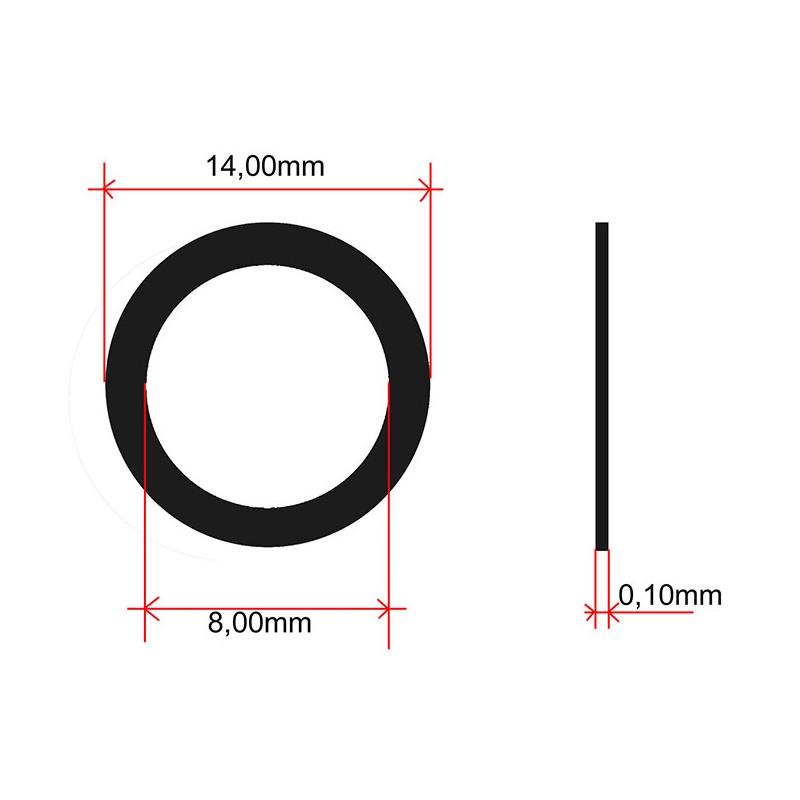 Tesnilna podložka vijaka olja 8x14mm 044582