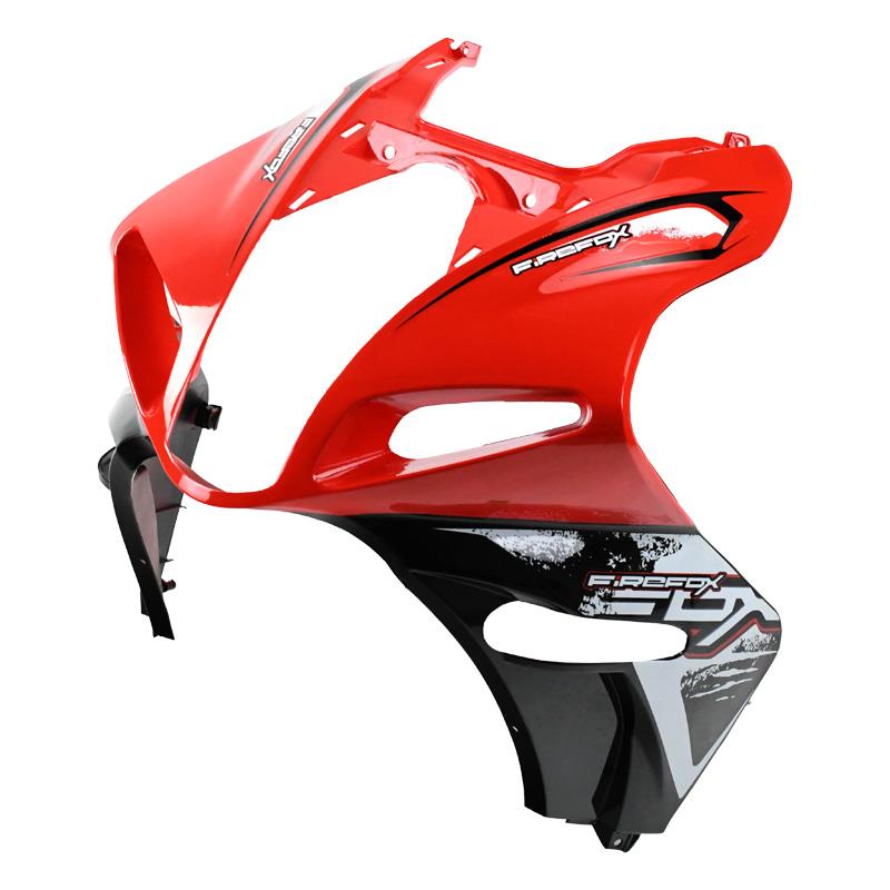 Maska Longjia Firefox rdeča - skuter