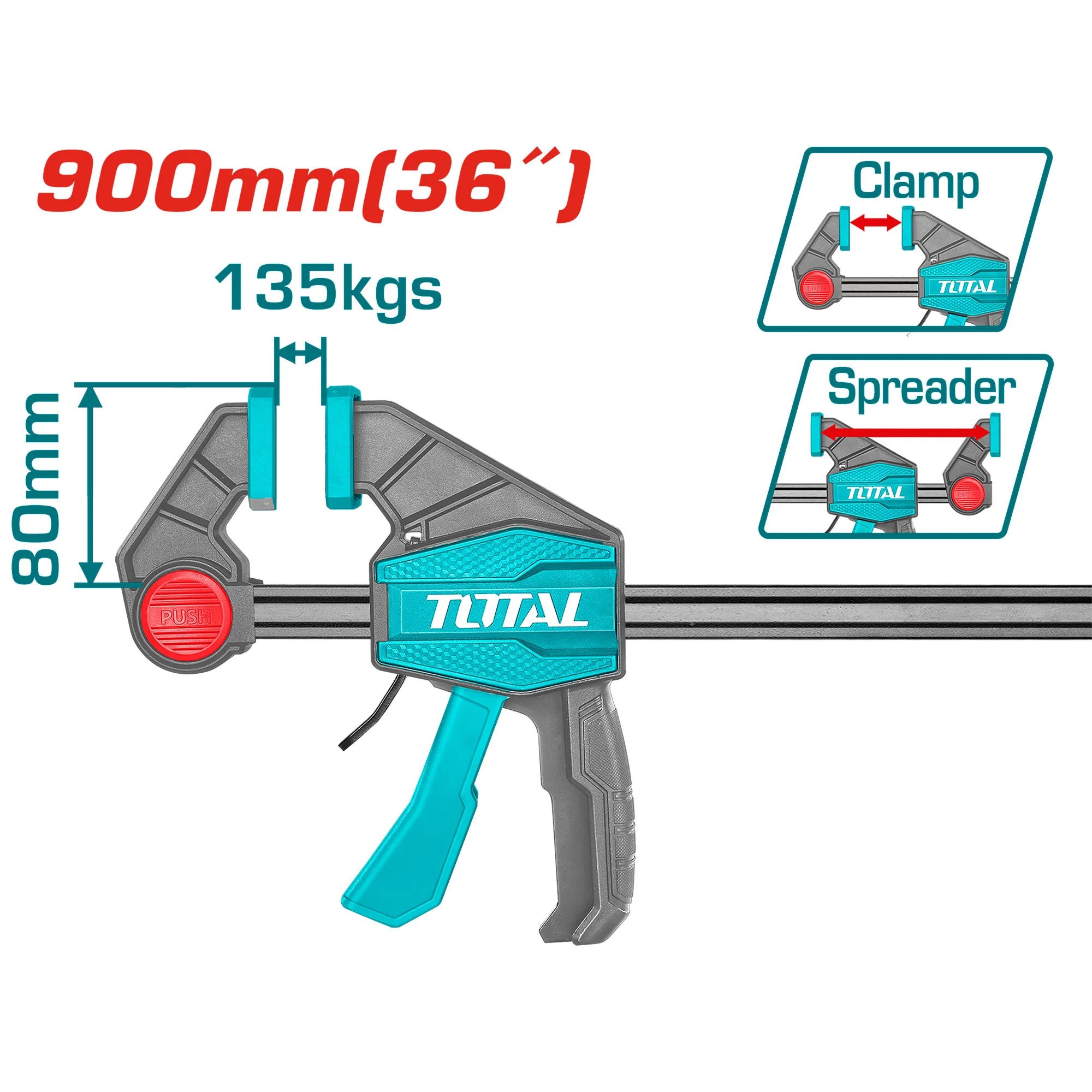 Hitra mizarska spona 900mm/135kg / INDUSTRIAL (THT1346803) TOTAL