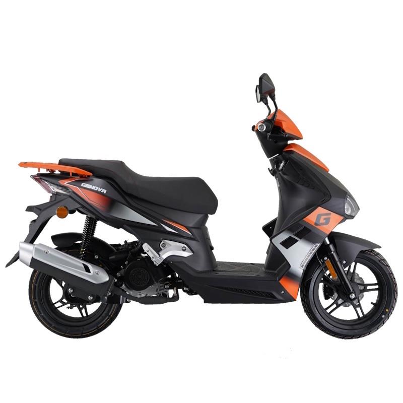 SKUTER VIPARD GENOVA 45 km/h - ČRN/ORANŽEN