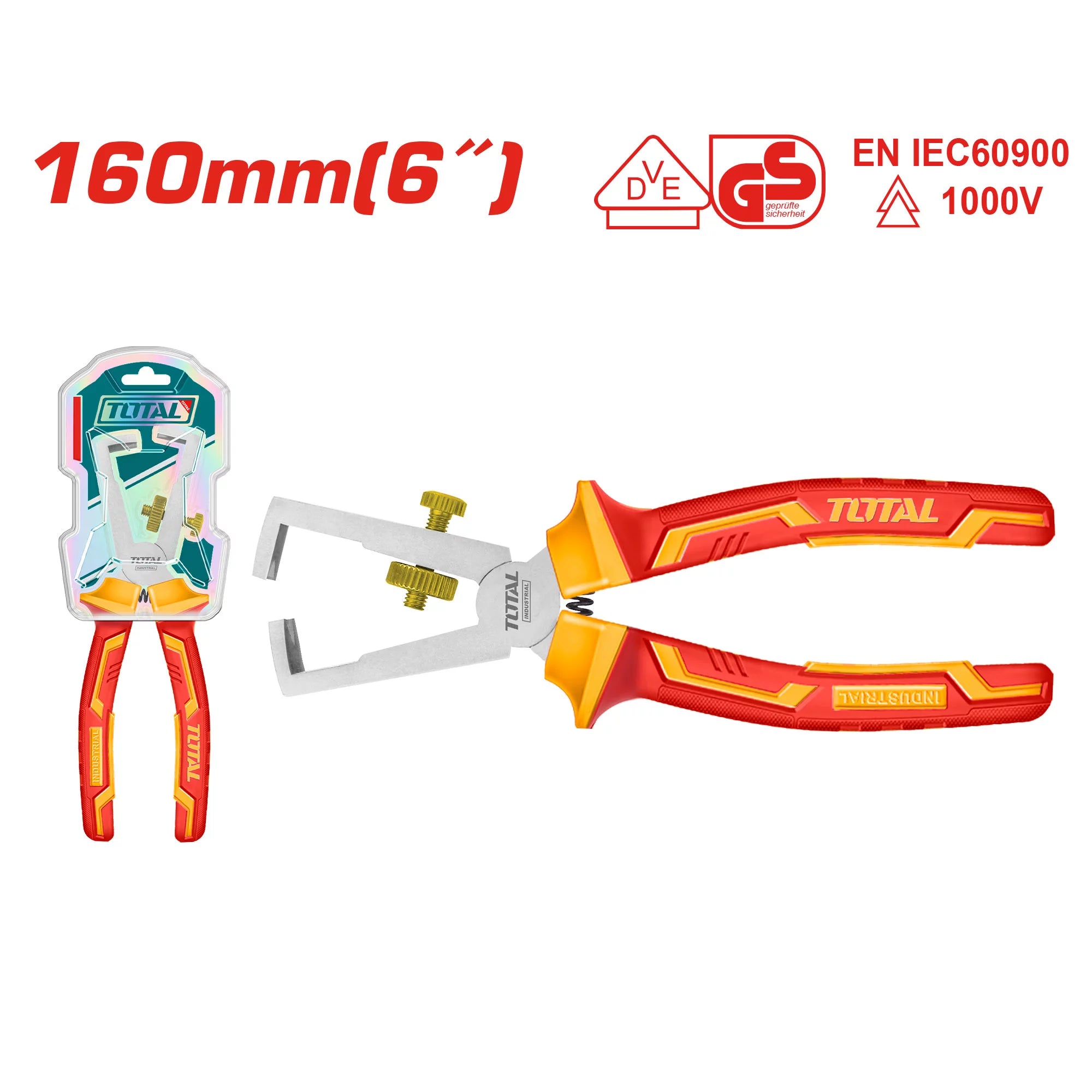 Klešče za odstranjevanje izolirane žice 160mm /INDUSTRIAL (THTIP2661) TOTAL