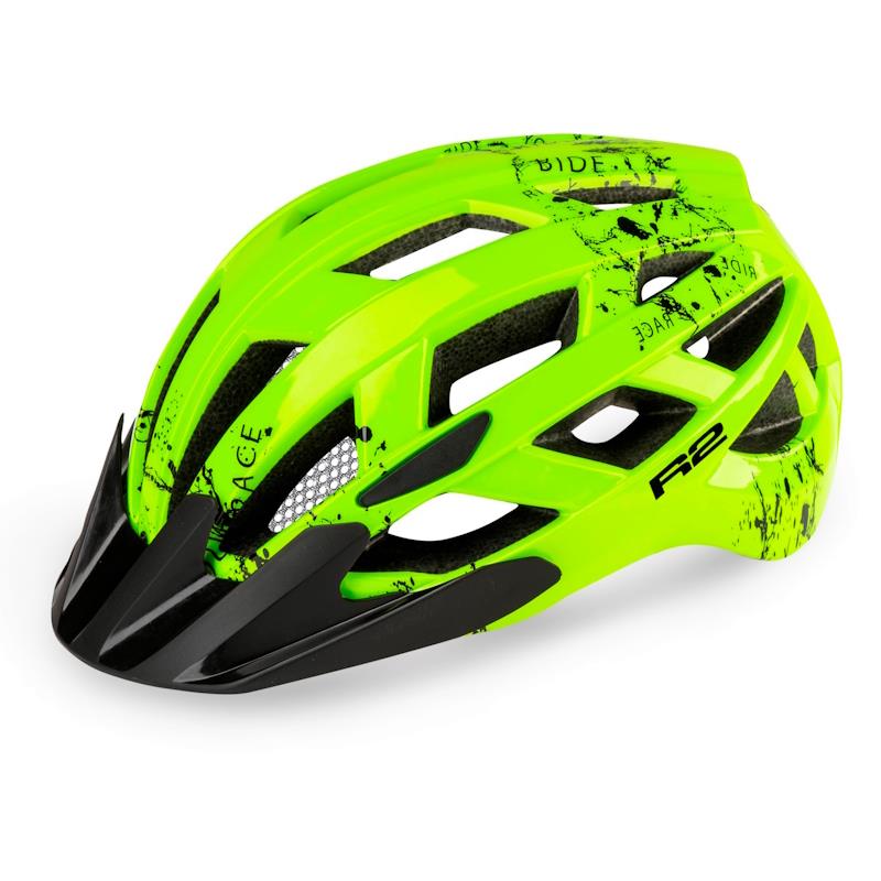 OTROŠKA KOLESARSKA ČELADA R2 LUMEN JUNIOR - FLUO RUMENA