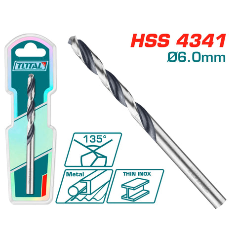 HSS 4341 vrtalni sveder 6mm / INDUSTRIAL (TAC1200604) TOTAL