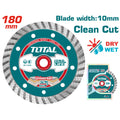 Turbo diamantna rezalna plošča 180(7″)X22.2mm / 10mm (TAC2131803) TOTAL