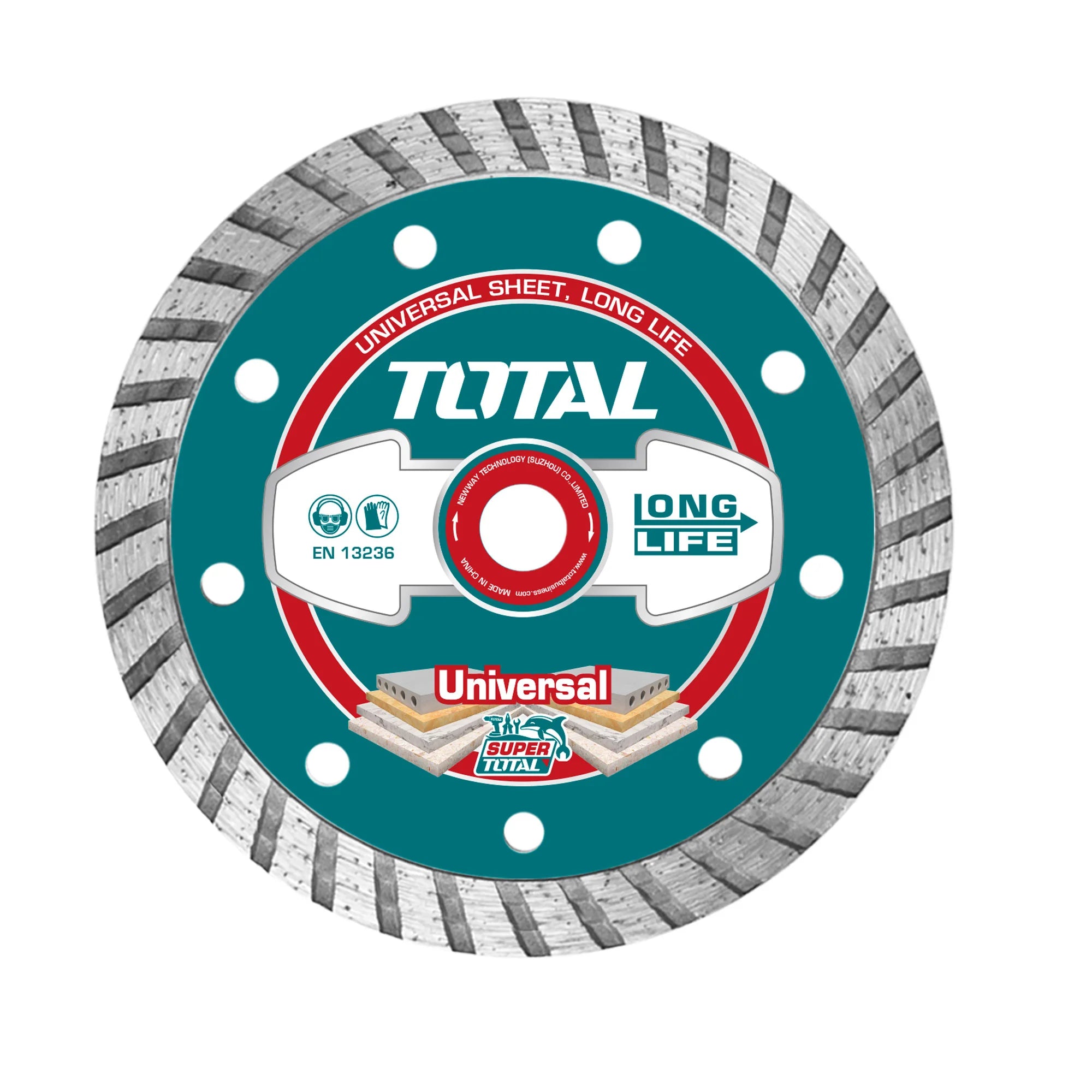 Turbo diamantna rezalna plošča 180(7″)X22.2mm / 10mm (TAC2131803) TOTAL