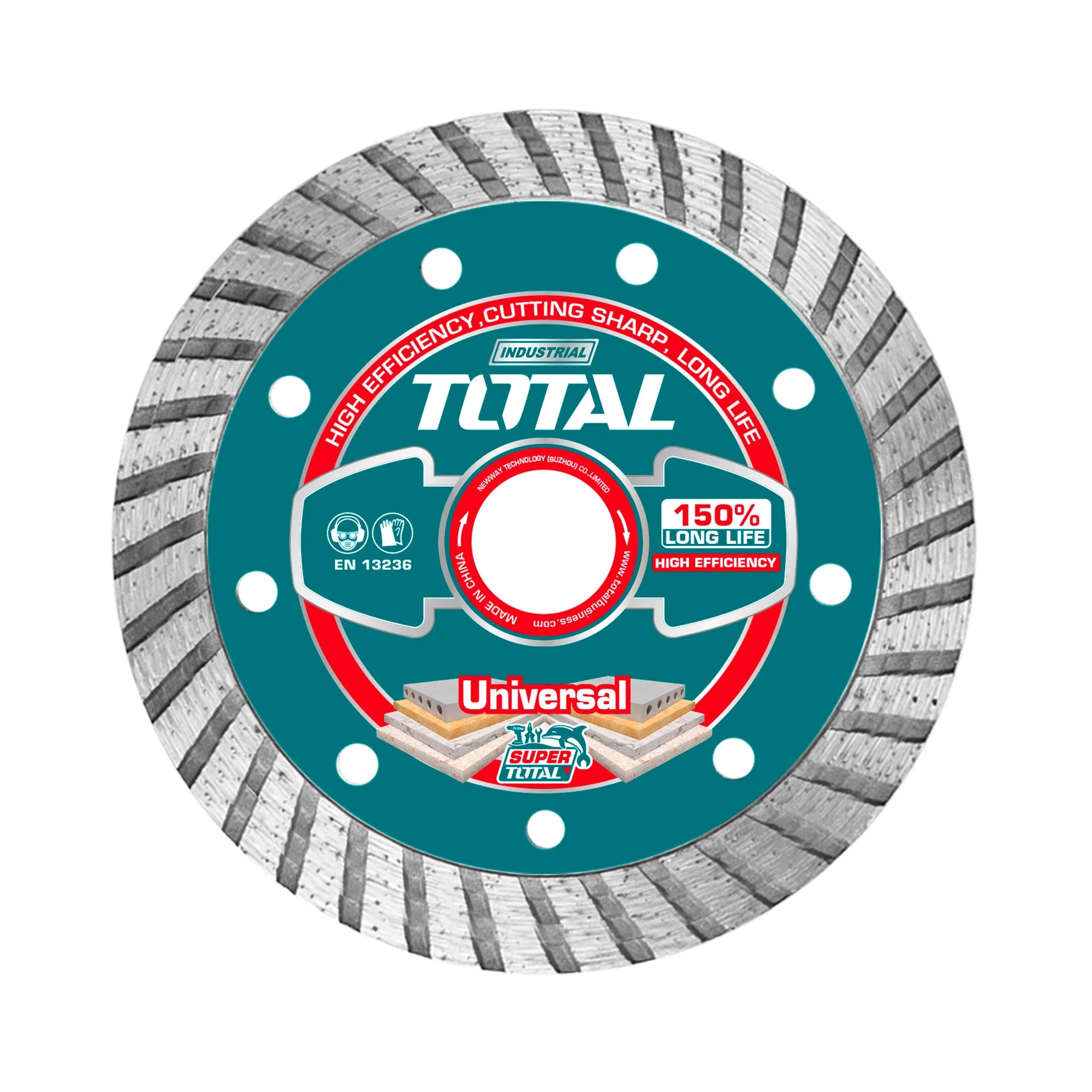 Turbo diamantna rezalna plošča 125(5″)X22mm / 12mm (TAC2131251) TOTAL