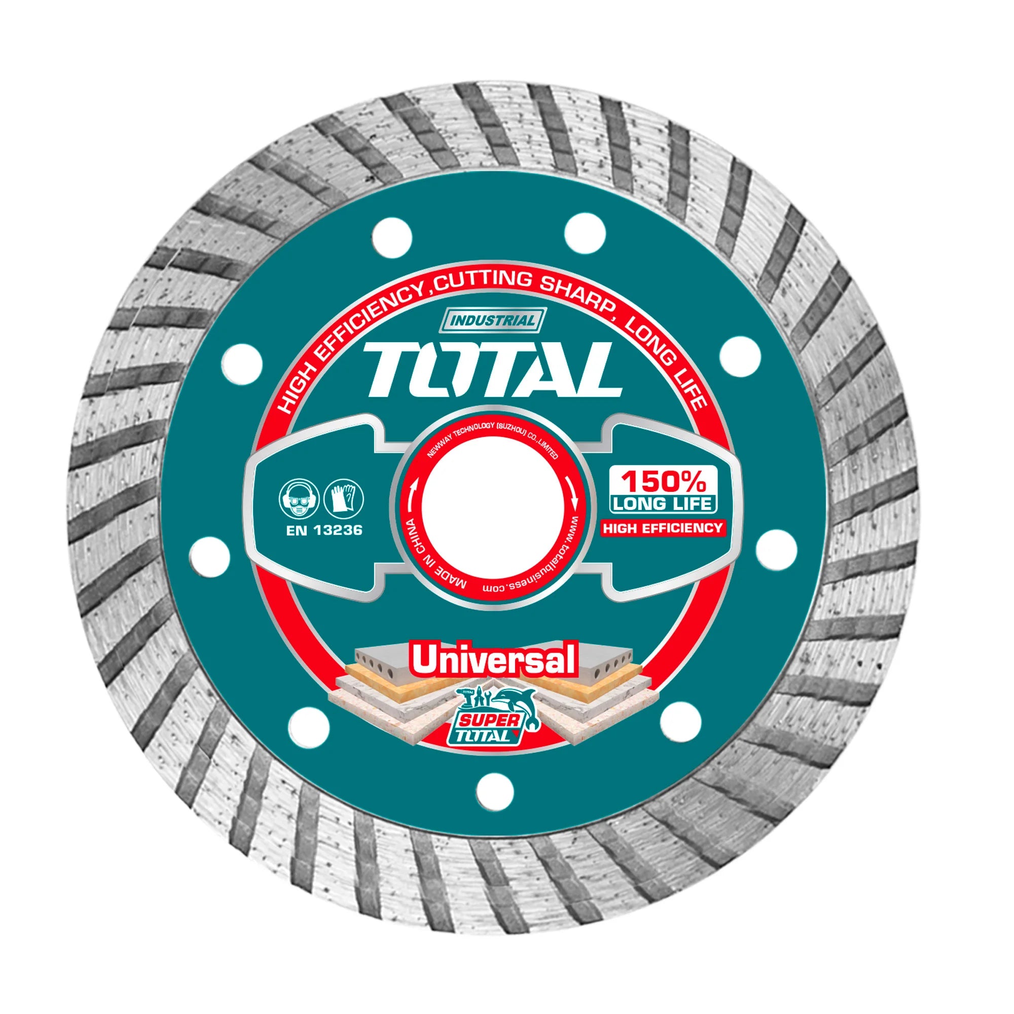 Turbo diamantna rezalna plošča 180(7″)X22.2mm / 12mm (TAC2131801) TOTAL
