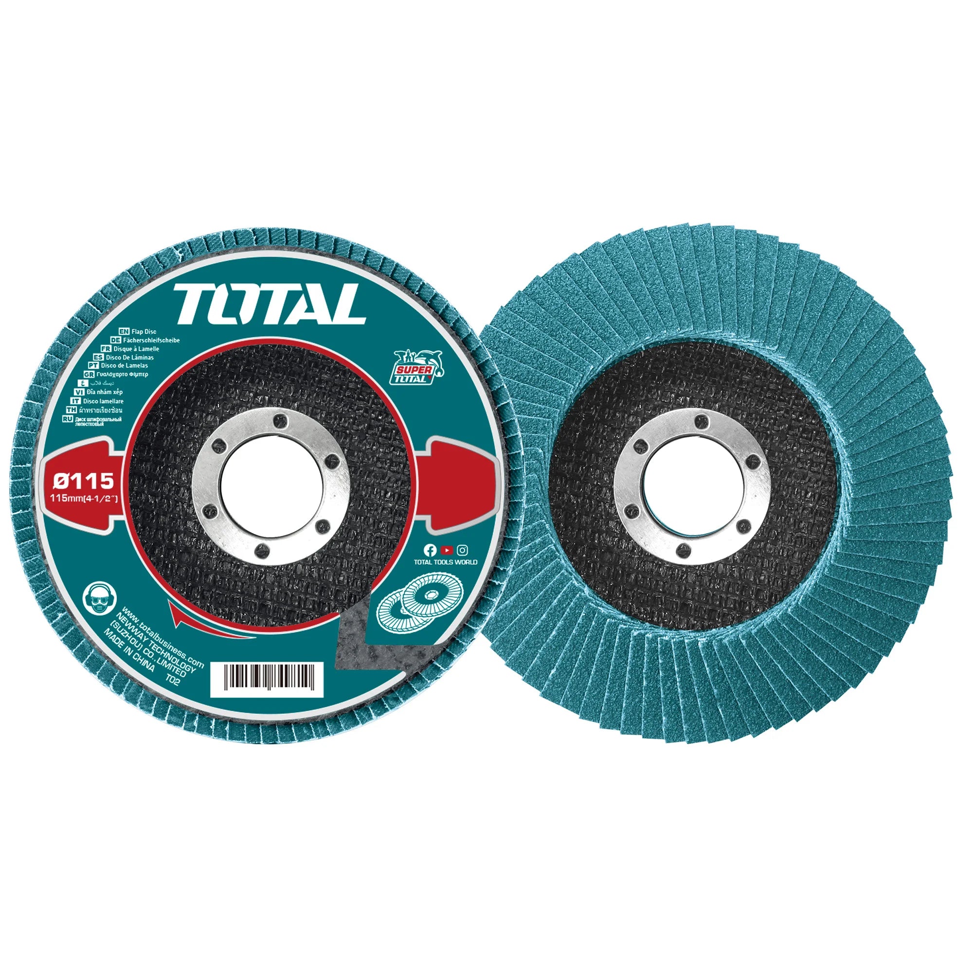 Lamelni brusni disk 115x22mm, P60 (TAC641152) TOTAL