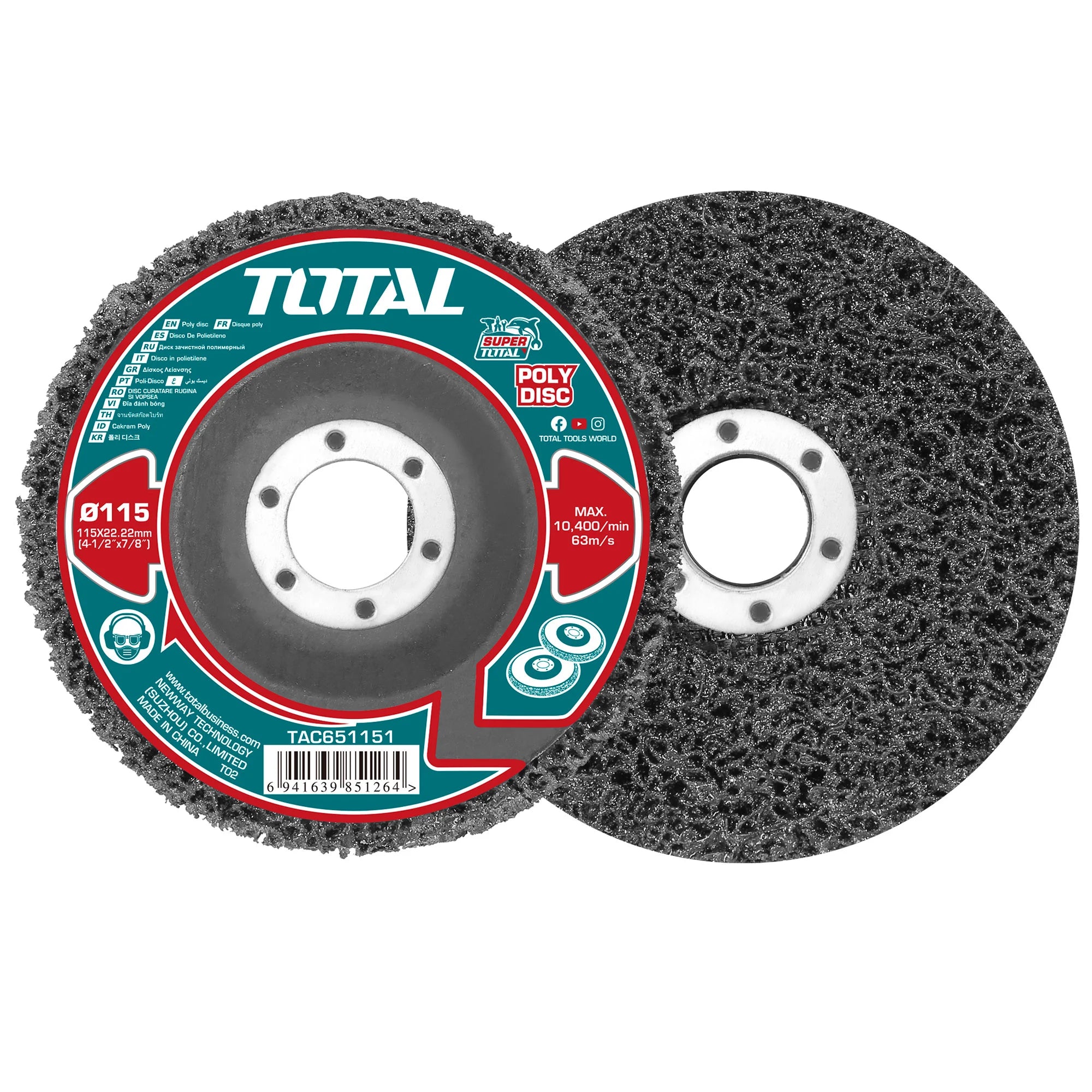 Poli brusni disk 115mm (TAC651151) TOTAL