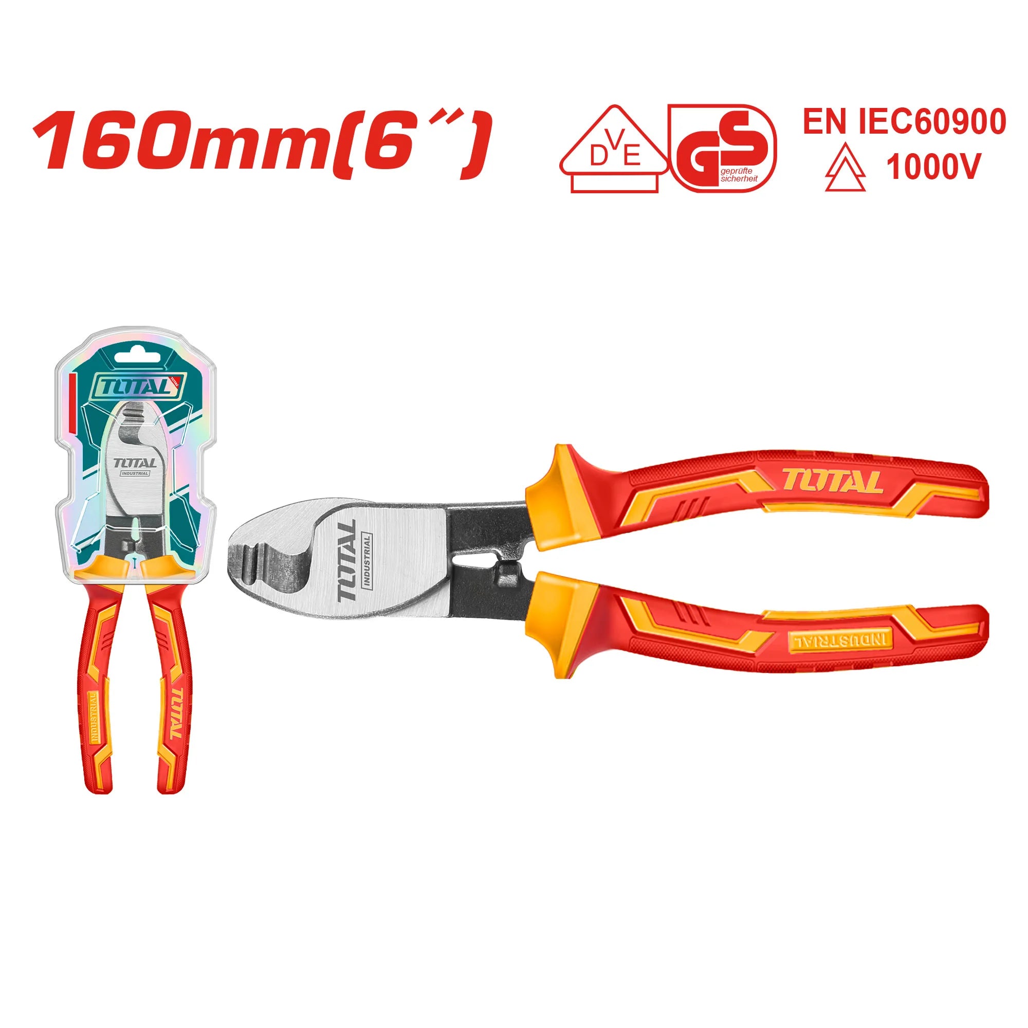 Izolirane klešče za rezanje kablov 160mm, 1000V/ INDUSTRIAL (THTIP2761) TOTAL