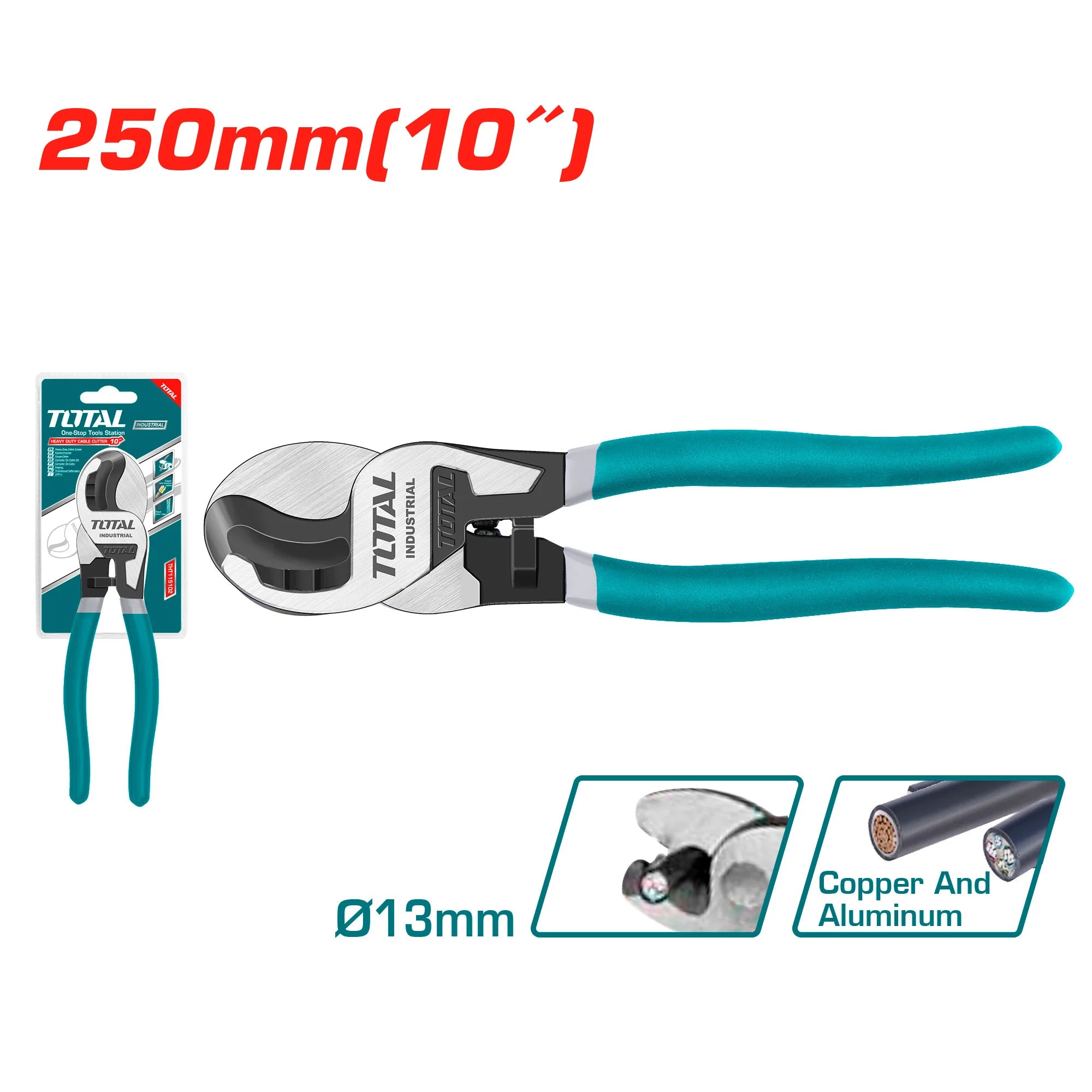 Klešče za rezanje kablov 250 mm / INDUSTRIAL (THT115102) TOTAL