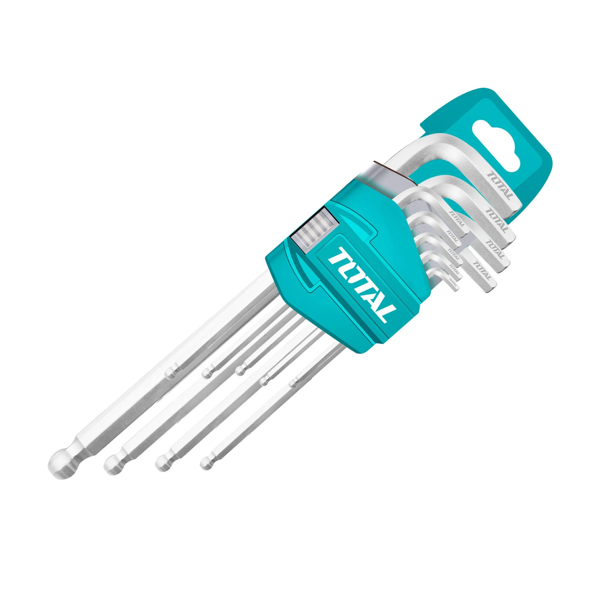 9-delni set imbus ključev s kroglično konico LONG / INDUSTRIAL (THT106291) TOTAL