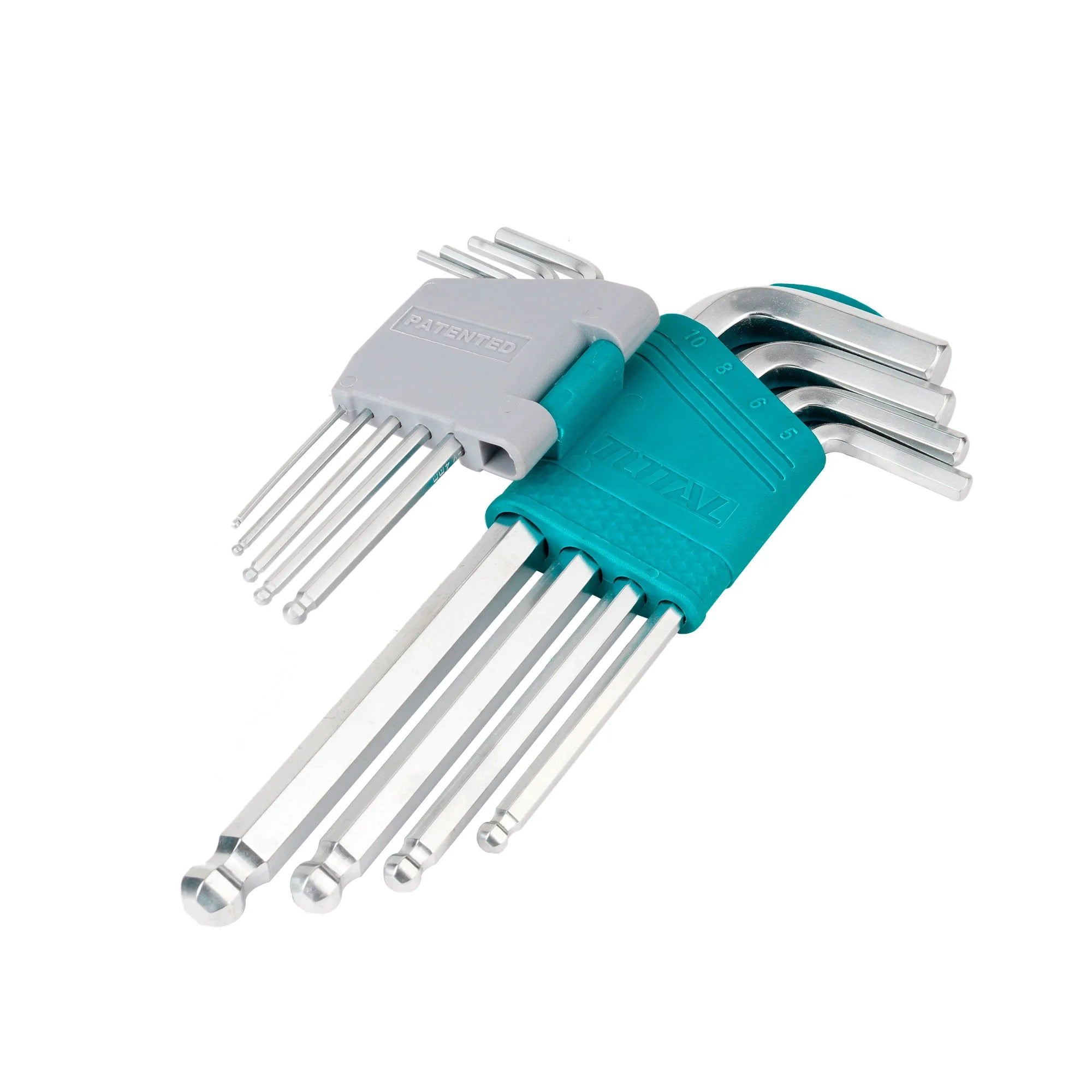 9-delni set imbus ključev s kroglično konico LONG / INDUSTRIAL (THT106291) TOTAL