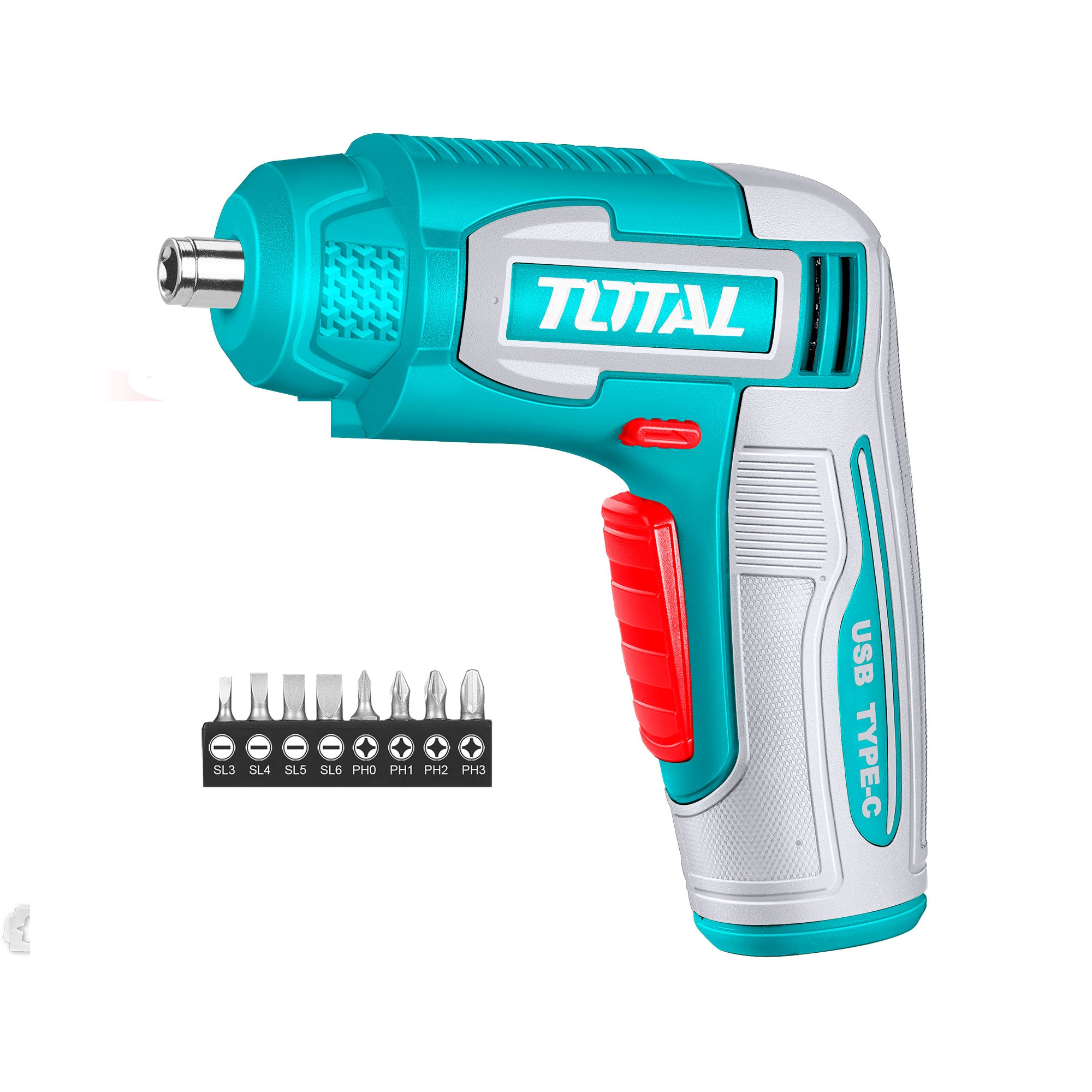 Akumulatorski izvijač 458 4V/240rpm /4Nm/Type-C/2pos (TSDLI0458) TOTAL