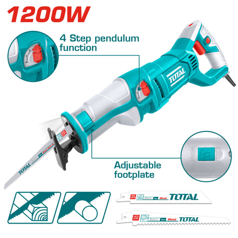 Električna sabljasta žaga 1200W, 2800rpm /INDUSTRIAL (TS1001201) TOTAL